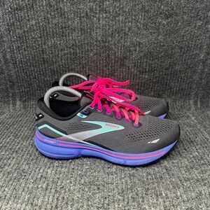 Brooks Ghost 15 Black Aruba Pink Purple Grey Running Shoes Women’s Size 8 B